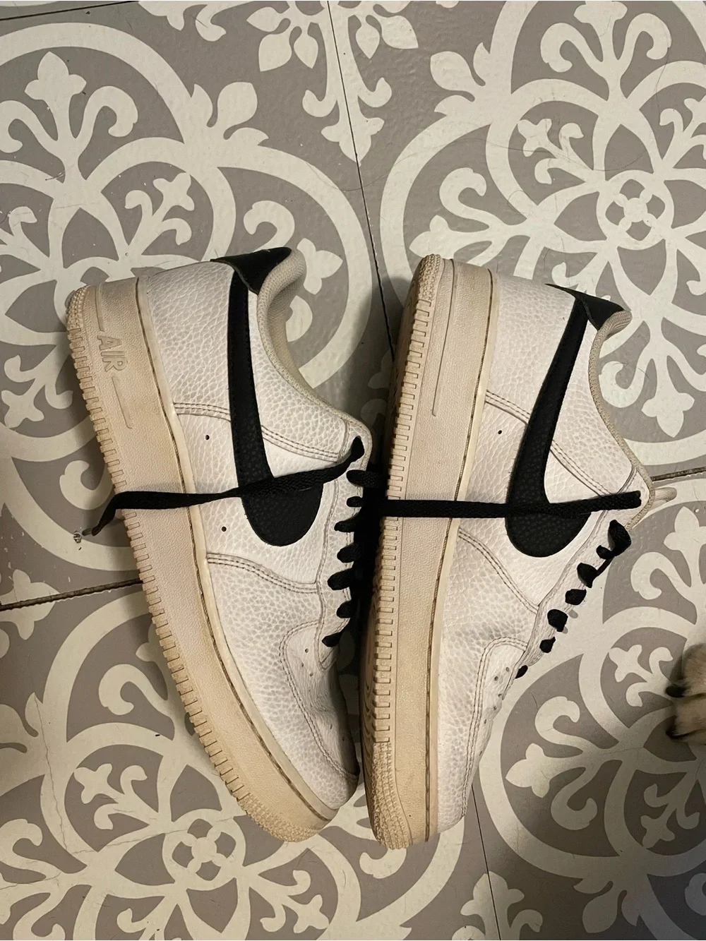 Nike White and Black (Air Force 1?)  Low-Top Sneakers - Picture 2 of 4